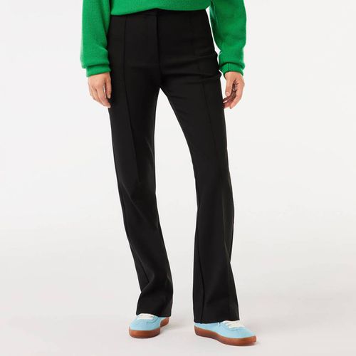 Black Tailored Bootleg Trousers - Lacoste - Modalova