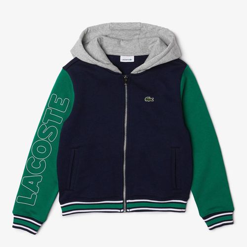 Teen Boy's Colour Block Cotton Blend Bomber Jacket - Lacoste - Modalova