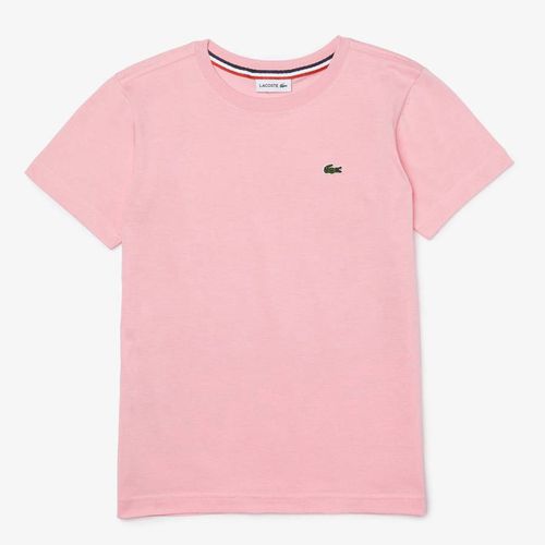 Teen Boy's Pale Pink Cotton T-Shirt - Lacoste - Modalova