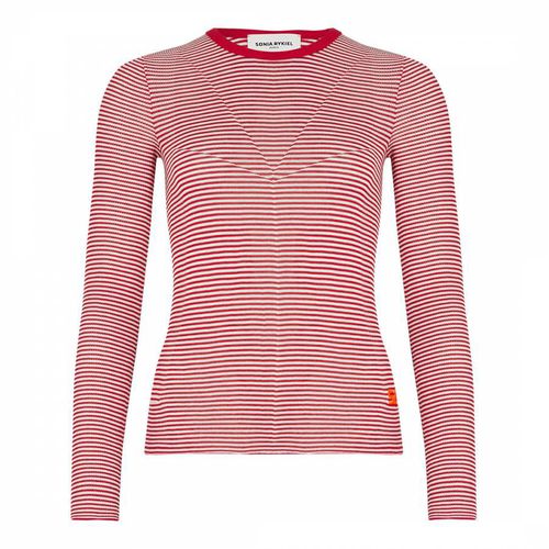 Red Silk Cotton Blend Top - Sonia Rykiel - Modalova