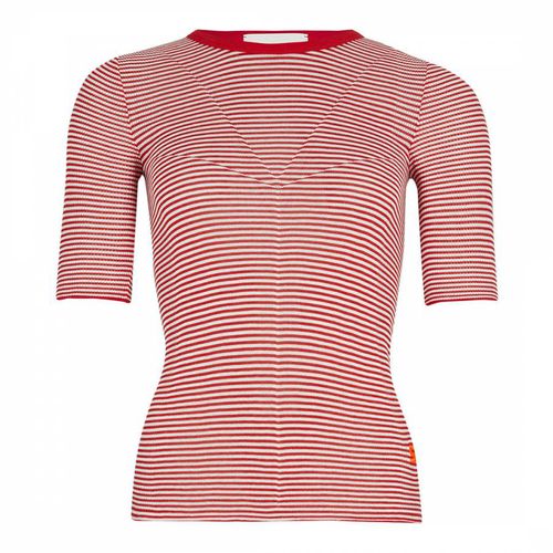 Red Silk Cotton Blend Top - Sonia Rykiel - Modalova