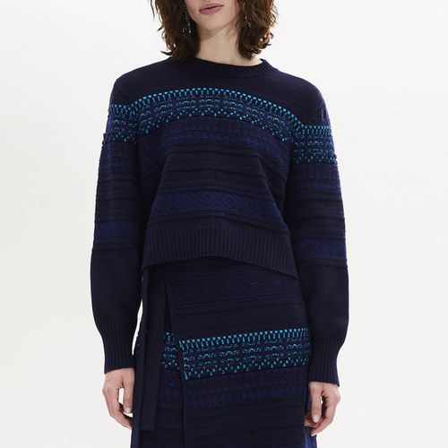 Navy Wool Blend Jumper - Sonia Rykiel - Modalova