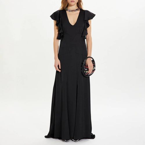 Black New Satin Plain Dress - Sonia Rykiel - Modalova