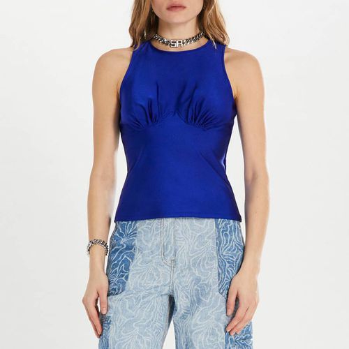 Royal Blue Shiny Jersey Top - Sonia Rykiel - Modalova