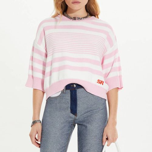 Pink Cotton Rayure Signature Jumper - Sonia Rykiel - Modalova