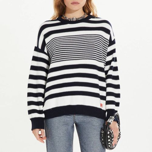 Navy Cotton Rayure Signature Jumper - Sonia Rykiel - Modalova