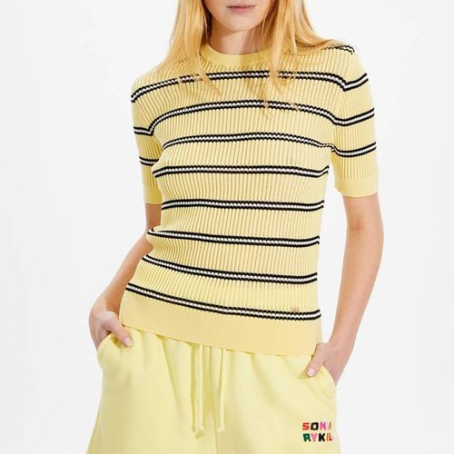 Yellow Striped Cotton Top - Sonia Rykiel - Modalova