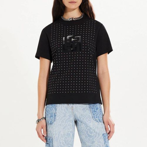 Black Metallic Cotton T-shirt - Sonia Rykiel - Modalova