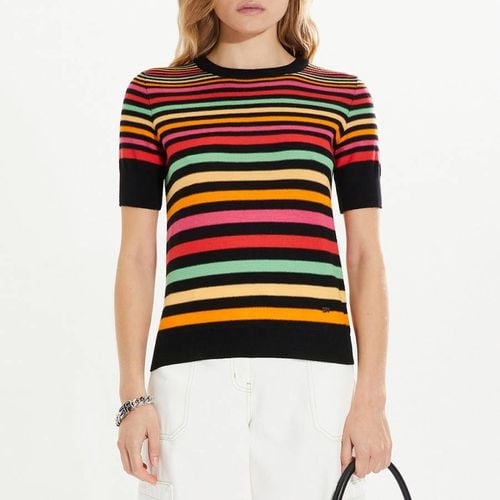 Black Striped Wool Short Top - Sonia Rykiel - Modalova