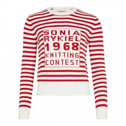 Red Cashmere Cotton Blend Jumper - Sonia Rykiel - Modalova