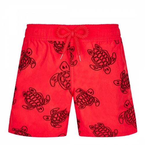 Red Coquelicot Jim Boys Swimtrunk - Vilebrequin - Modalova