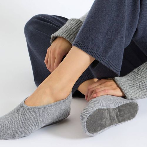 Grey Cashmere Ballet Slippers - N°· Eleven - Modalova