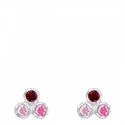 Silver Berry Array Trio Studs - Dower & Hall - Modalova