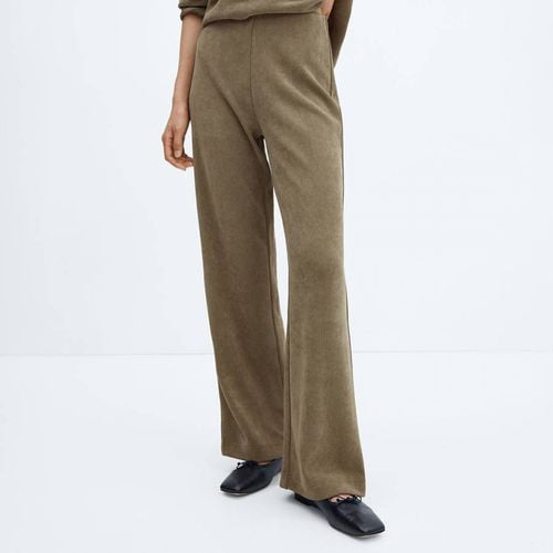 Charcoal Corduroy Trousers With Elastic Waist - Mango - Modalova