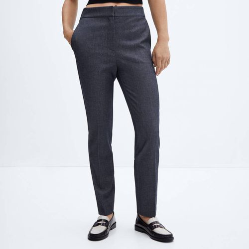 Indigo Mid-Rise Skinny Trousers - Mango - Modalova