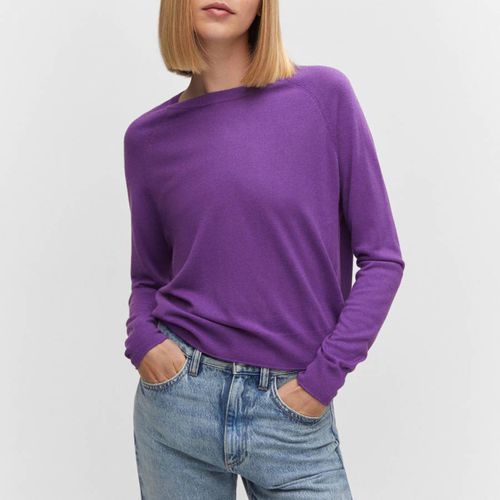 Boat Neck Cashmere Blend Jumper - Mango - Modalova