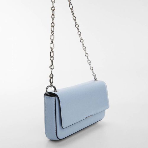 Sky Blue Flap Chain Bag - Mango - Modalova