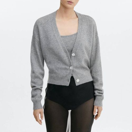 Grey Cashmere Cardigan - Mango - Modalova