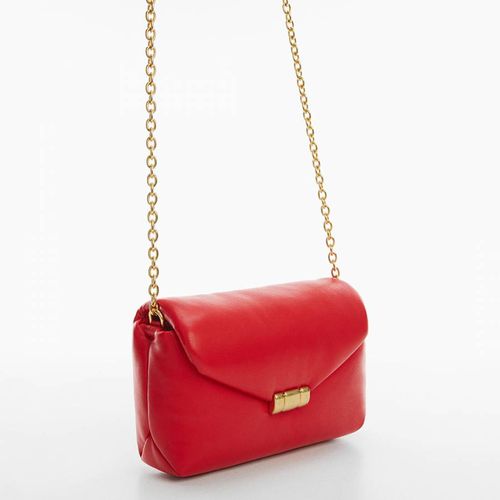 Red Quilted Bag With Chain Handle - Mango - Modalova