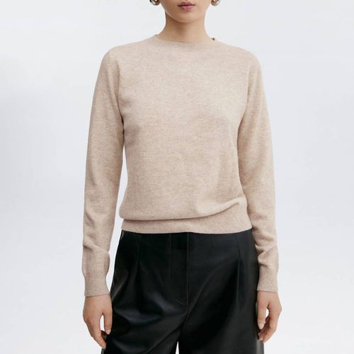 Beige Cashmere Jumper - Mango - Modalova