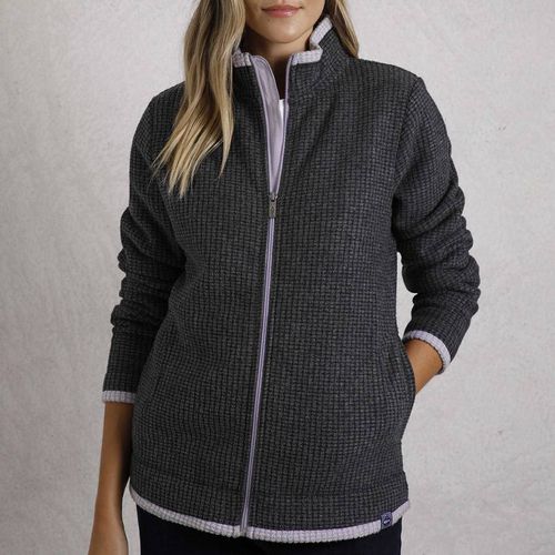 Black Beye Full Zip Grid Fleece - Weird Fish - Modalova