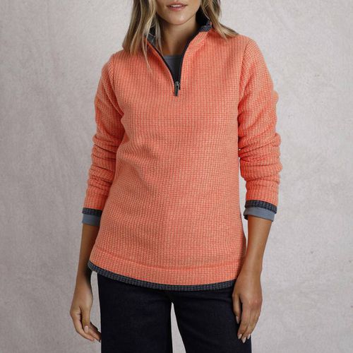 Orange Beye 1/4 Zip Fleece - Weird Fish - Modalova