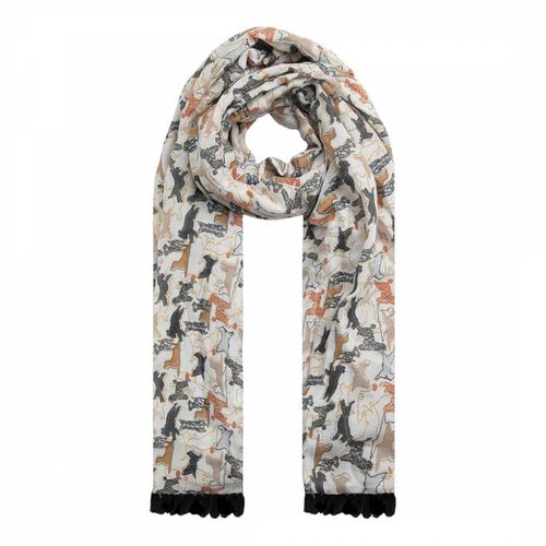 Beige Marelia Printed Scarf - Weird Fish - Modalova