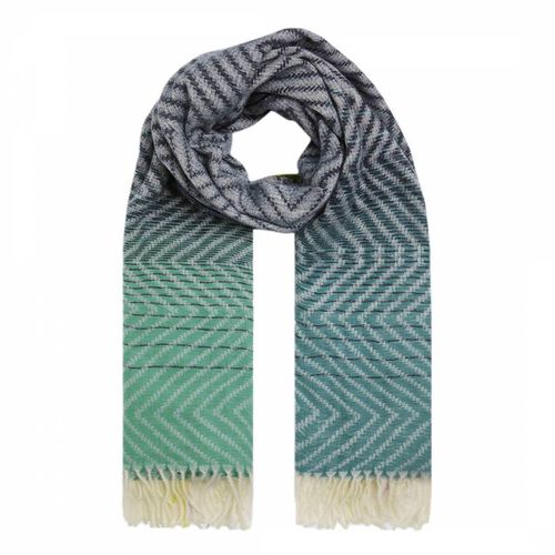 Navy Jadida Zig Zag Scarf - Weird Fish - Modalova