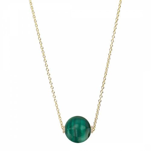 K Green Gemstone Classic Necklace - Liv Oliver - Modalova