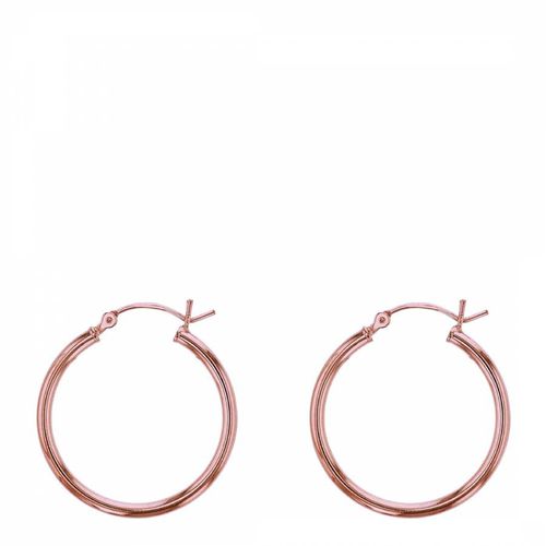 K Rose Gold Classic Hoop Earrings - Chloe Collection by Liv Oliver - Modalova