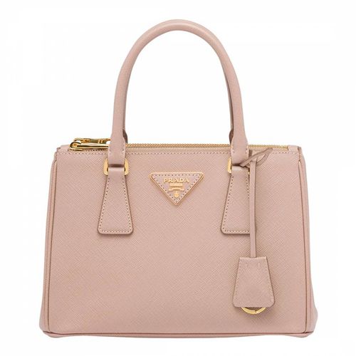 Blush Pink Small Leather Galleria Top-Handle Bag - Prada - Modalova