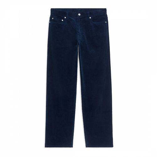 Men's Navy Corduroy Trousers - ARKET - Modalova