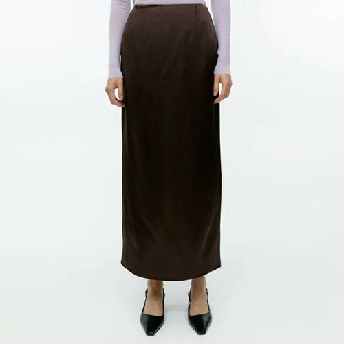 Brown Satin Skirt - ARKET - Modalova