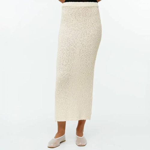 Cream Knitted Midi Skirt - ARKET - Modalova