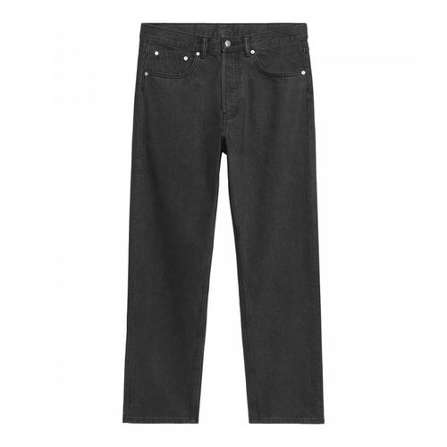 Men's Washed Black Tapered Jeans - ARKET - Modalova