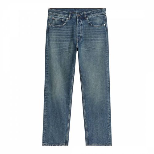 Men's Washed Blue Tapered Jeans - ARKET - Modalova