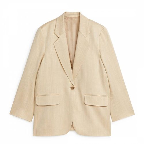 Beige Oversized Single Breasted Blazer - ARKET - Modalova