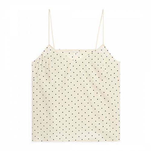 Ecru Spot V-neck Vest Top - ARKET - Modalova