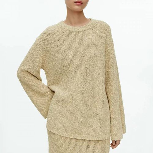 Beige Open Knit Oversized Jumper - ARKET - Modalova