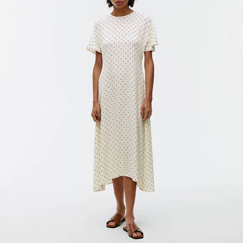 White Polka Dot Dress - ARKET - Modalova