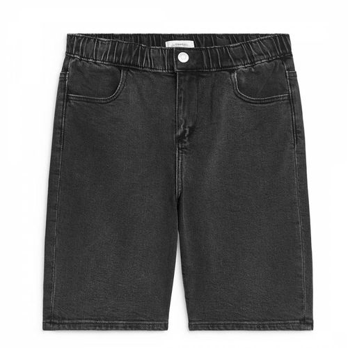 Kid's Washed Black Denim Shorts - ARKET - Modalova