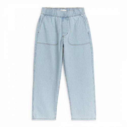 Kid's Light Blue Striped Jeans - ARKET - Modalova