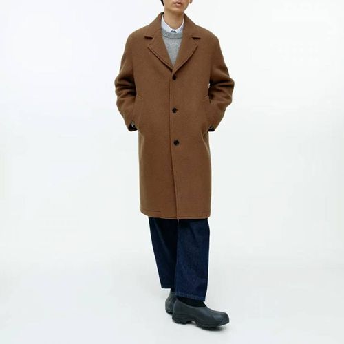 Men's Brown Longline Coat - ARKET - Modalova