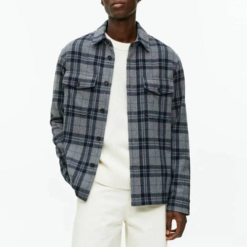 Men's Grey Tartan Overshirt - ARKET - Modalova