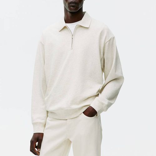 Men's Cream Collared Knit Jumper - ARKET - Modalova