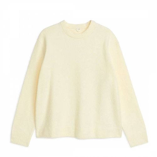 Men's Cream Knitted Jumper - ARKET - Modalova