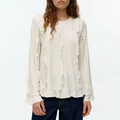 Ecru Loose Frill Top - ARKET - Modalova