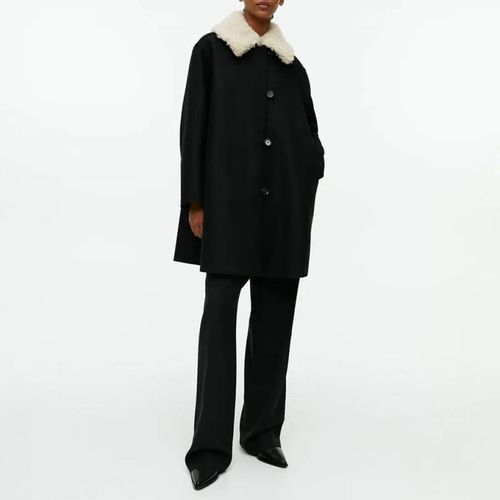 Black Faux Fur Collar Jacket - ARKET - Modalova