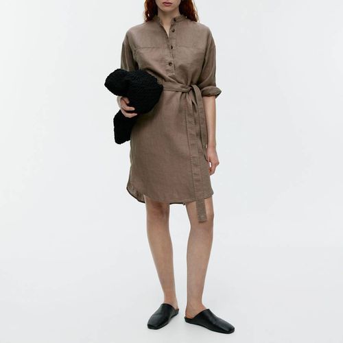 Brown Denim Tie Dress - ARKET - Modalova