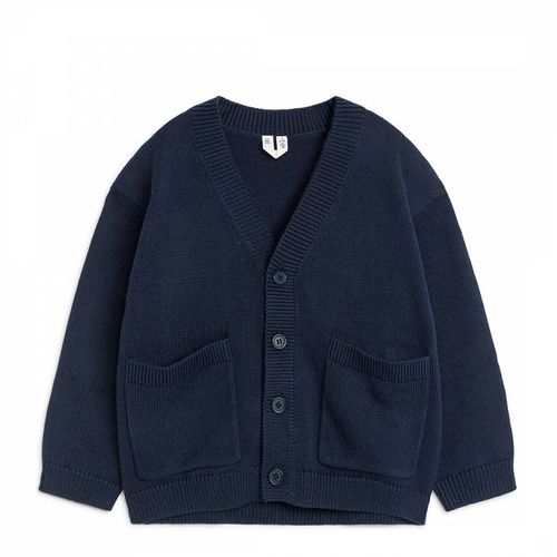 Kid's Navy Knit Cardigan - ARKET - Modalova